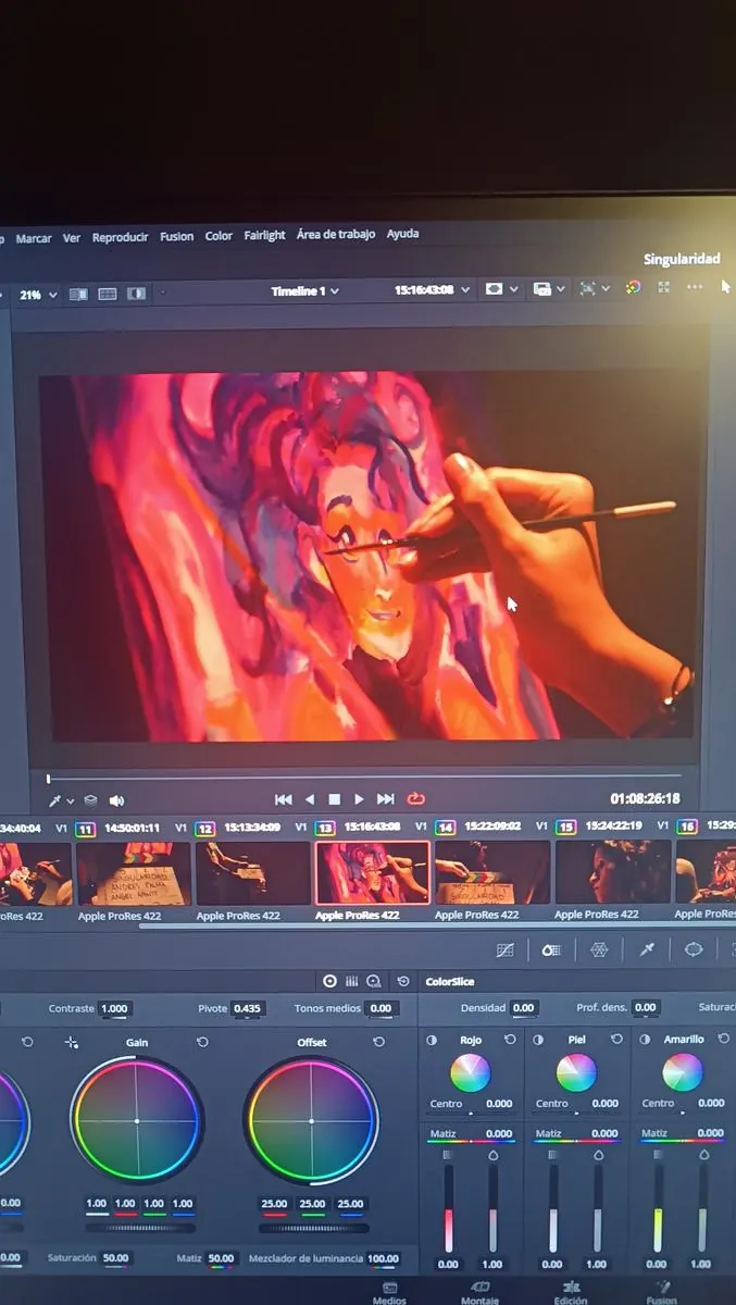 Colorización en DaVinci Resolve