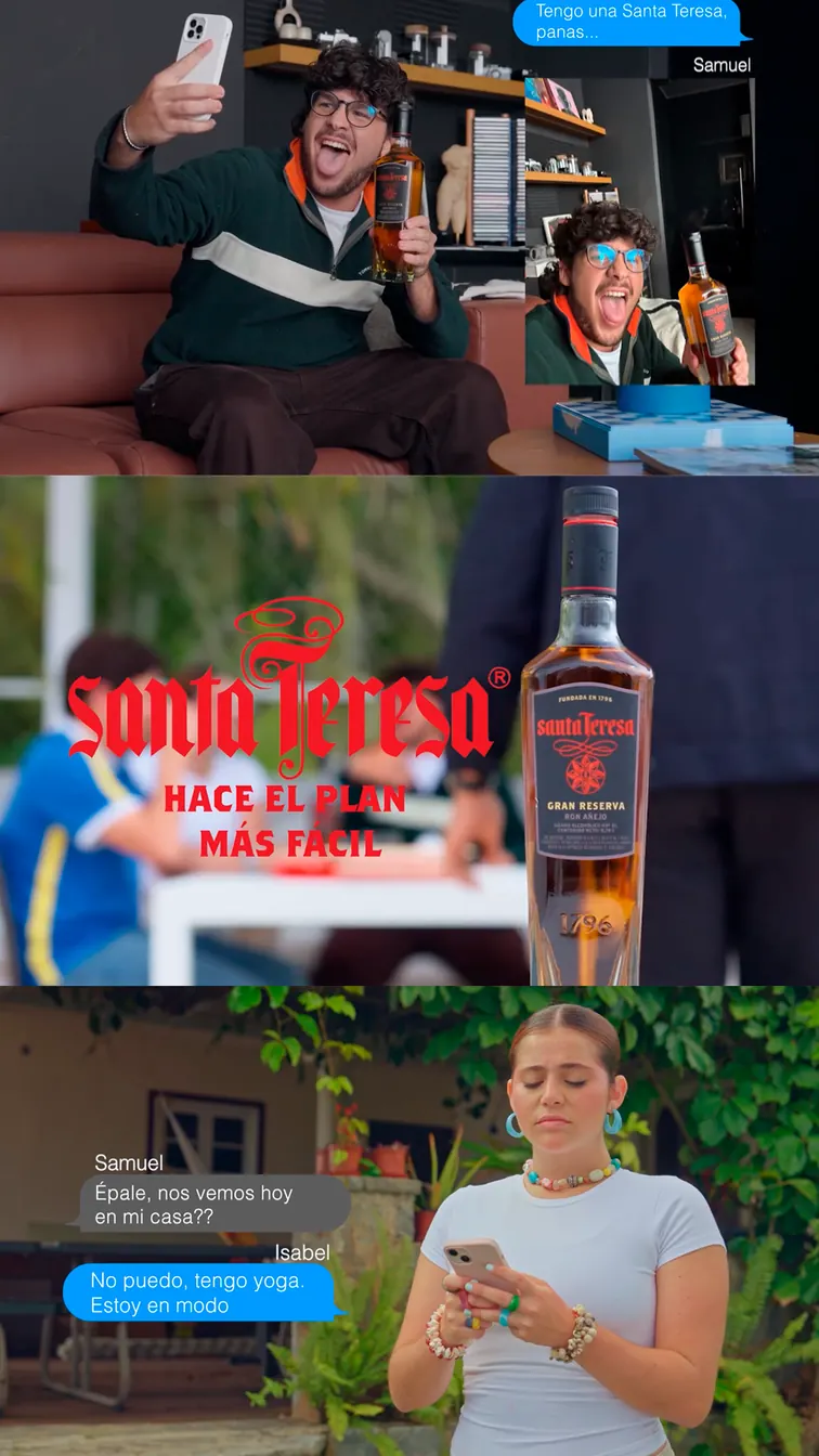 Escenas verticales del comercial