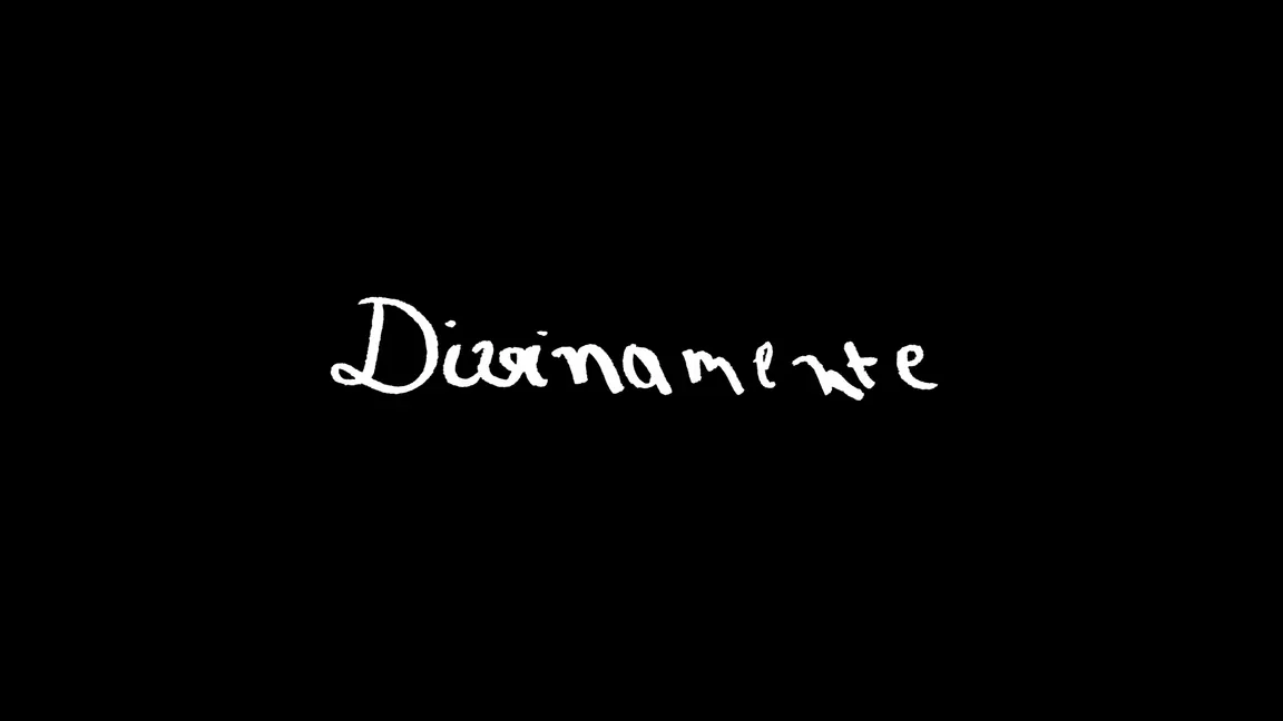 Título Divinamente sobre negro